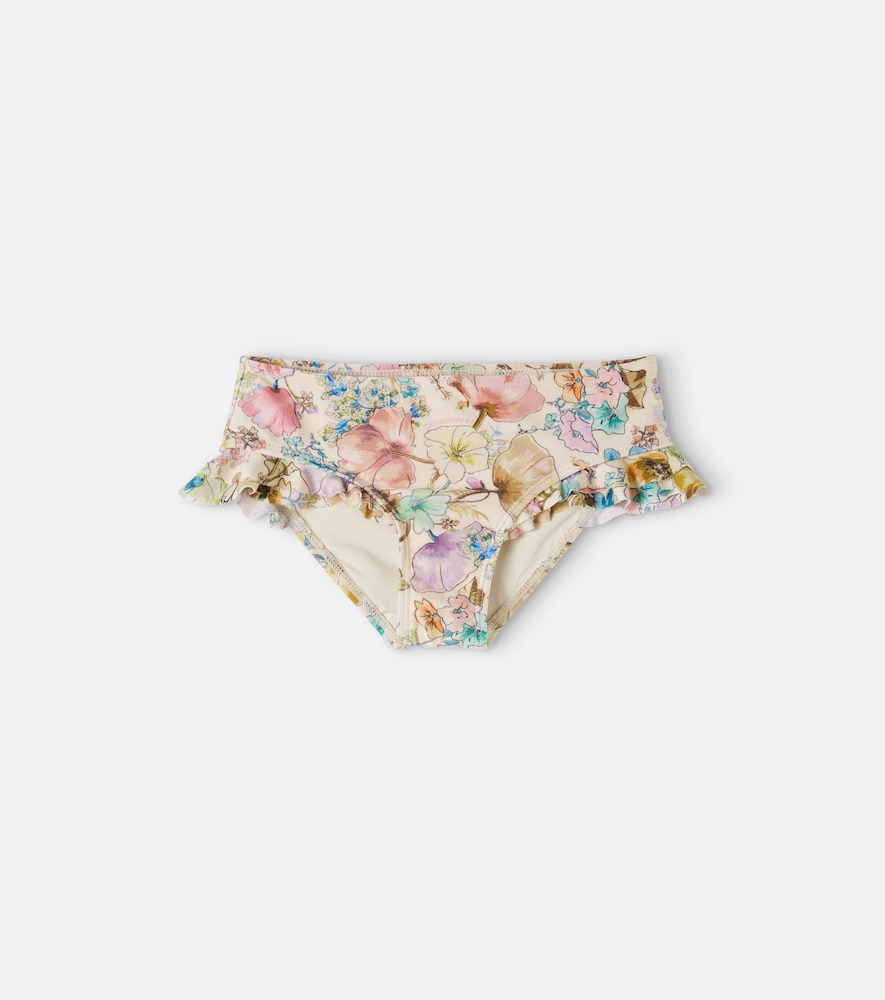 Slip bikini Firelight con stampa floreale