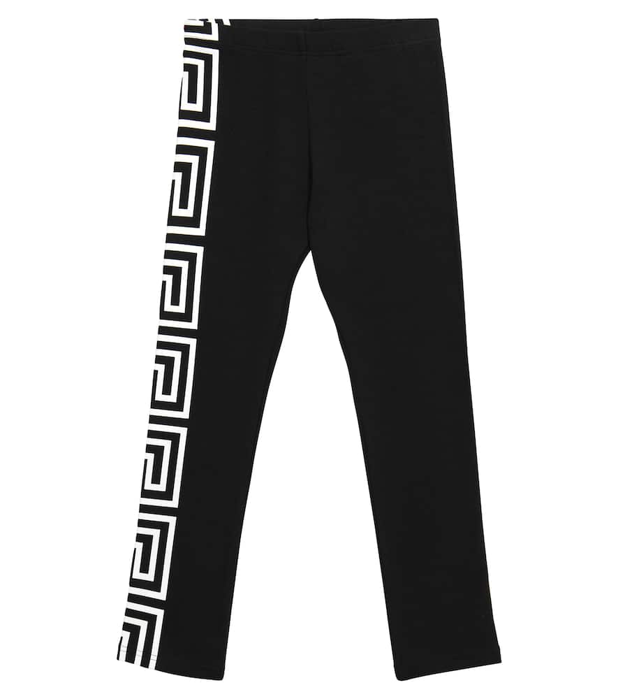 Versace Kids Logo cotton leggings