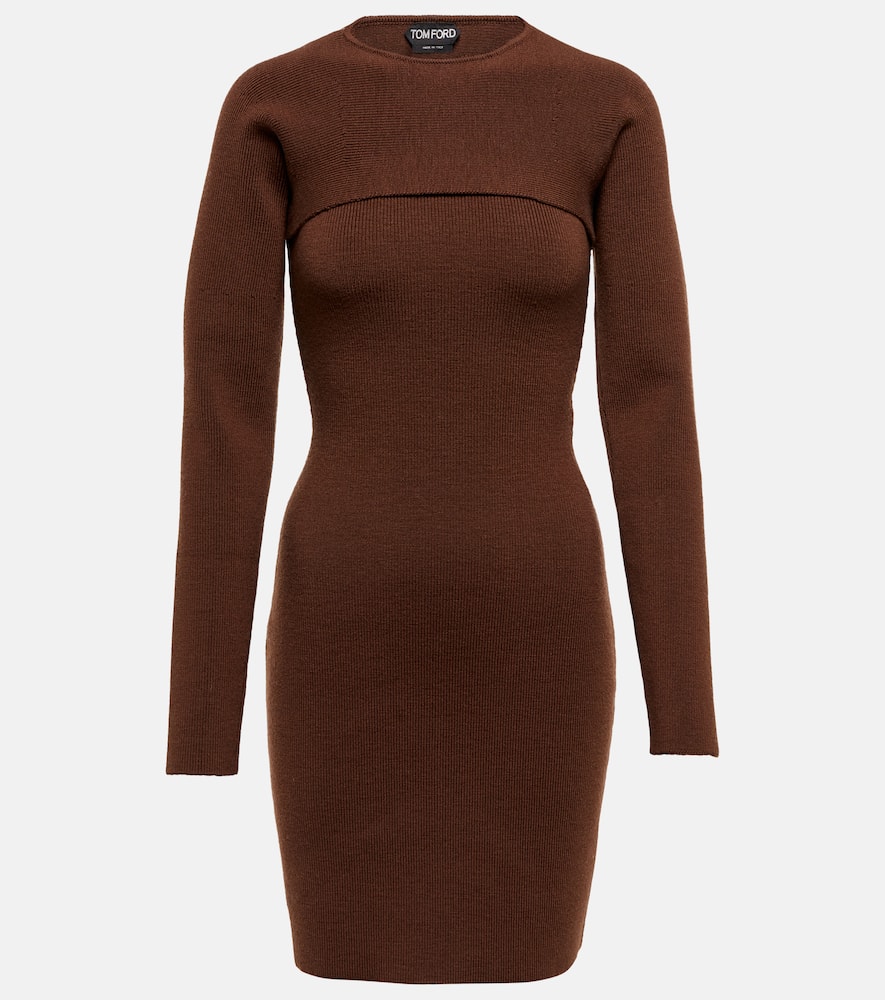 Tom Ford Ribbed-knit minidress