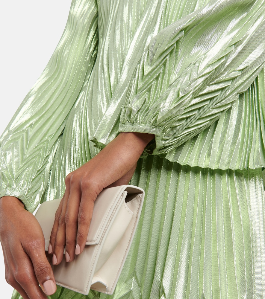  Simkhai Simkhai Char Plissã© Silk-blend Blouse 