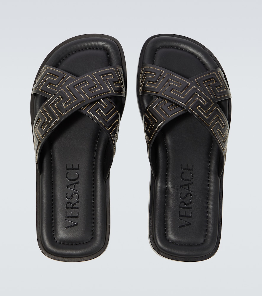  Versace Versace Sandalen Greca Aus Leder 