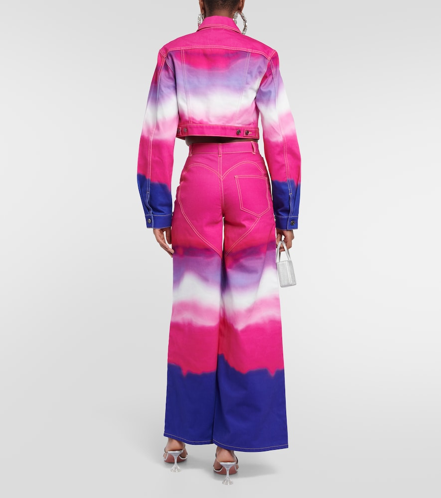  Area Area Verzierte Wide-leg Jeans 