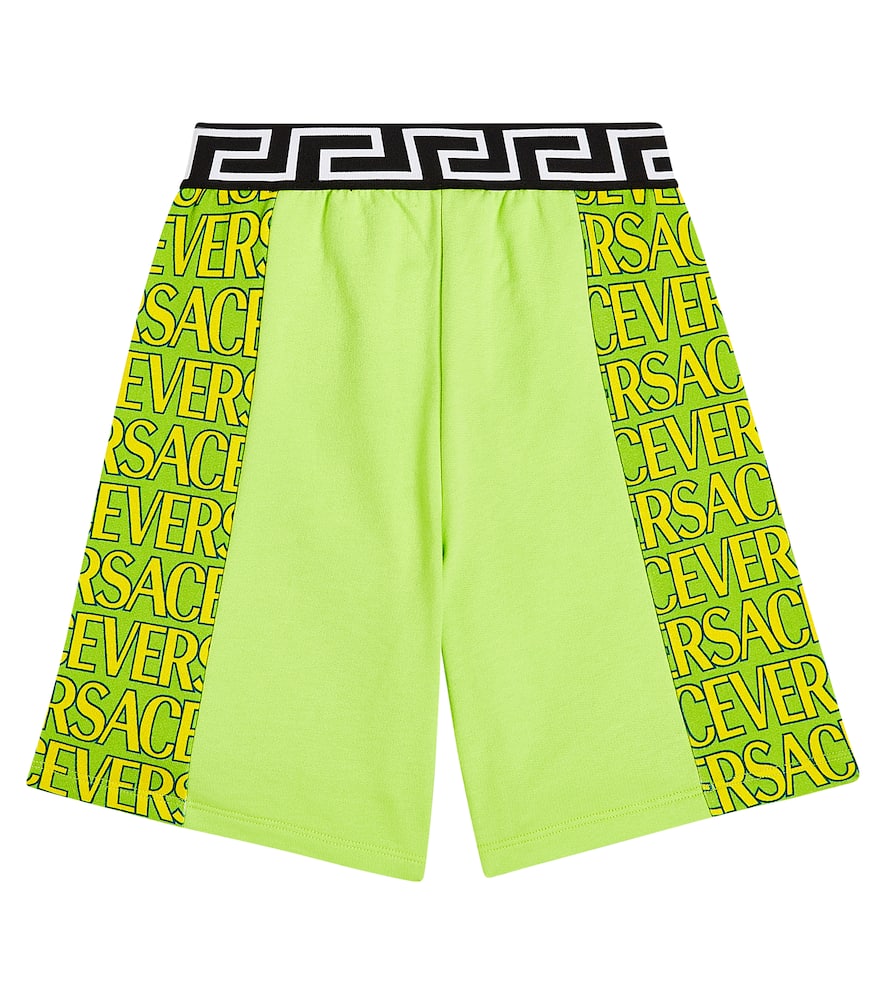Versace Kids Versace Allover cotton jersey shorts