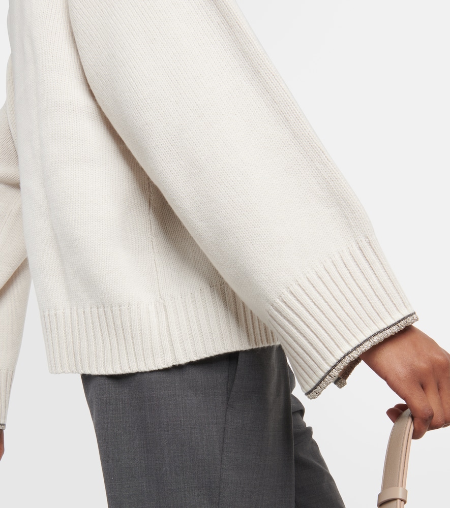  Brunello Cucinelli Brunello Cucinelli Rollkragenpullover Aus Wolle, Kaschmir Und Seide 
