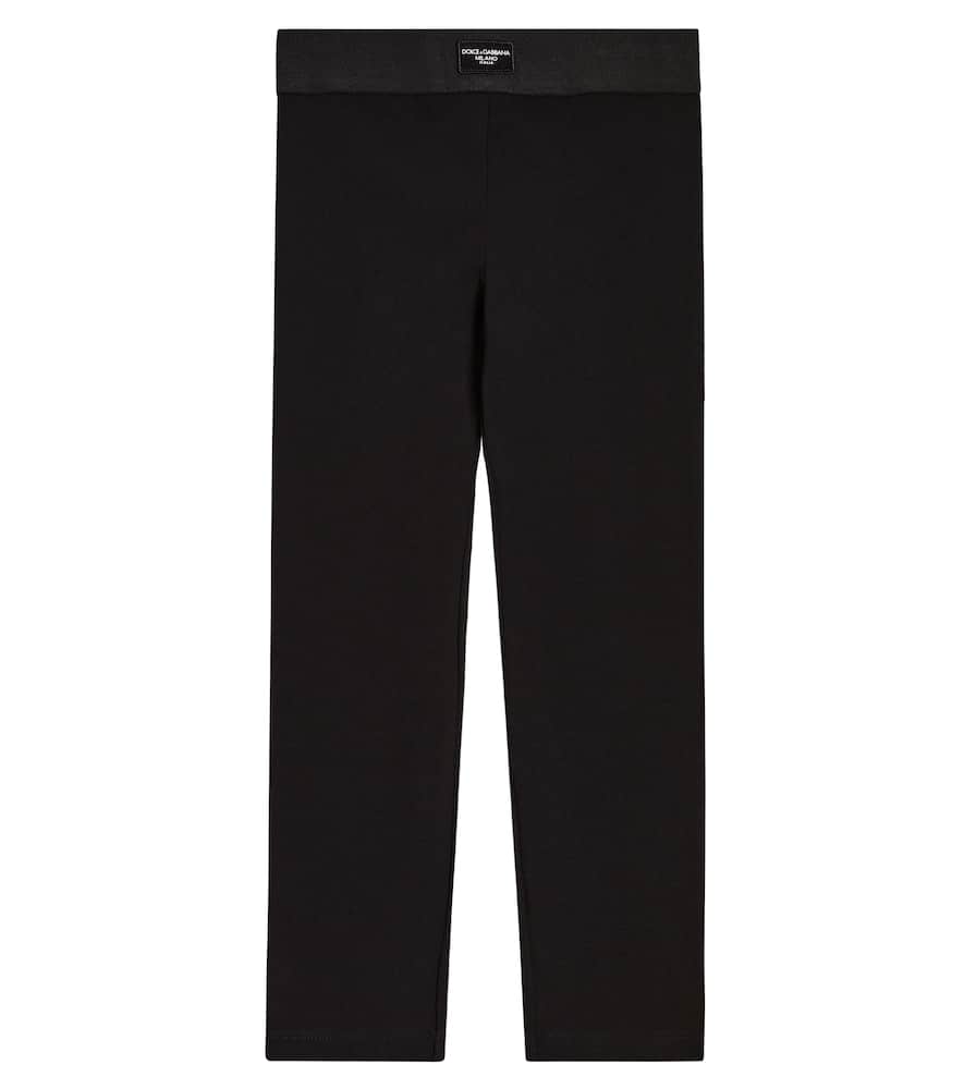 Dolce & Gabbana Kids Logo cotton jersey leggings