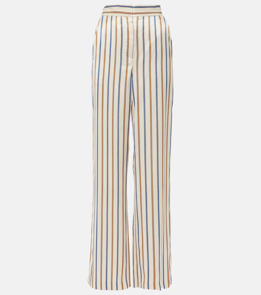 Grigore striped twill wide-leg pants