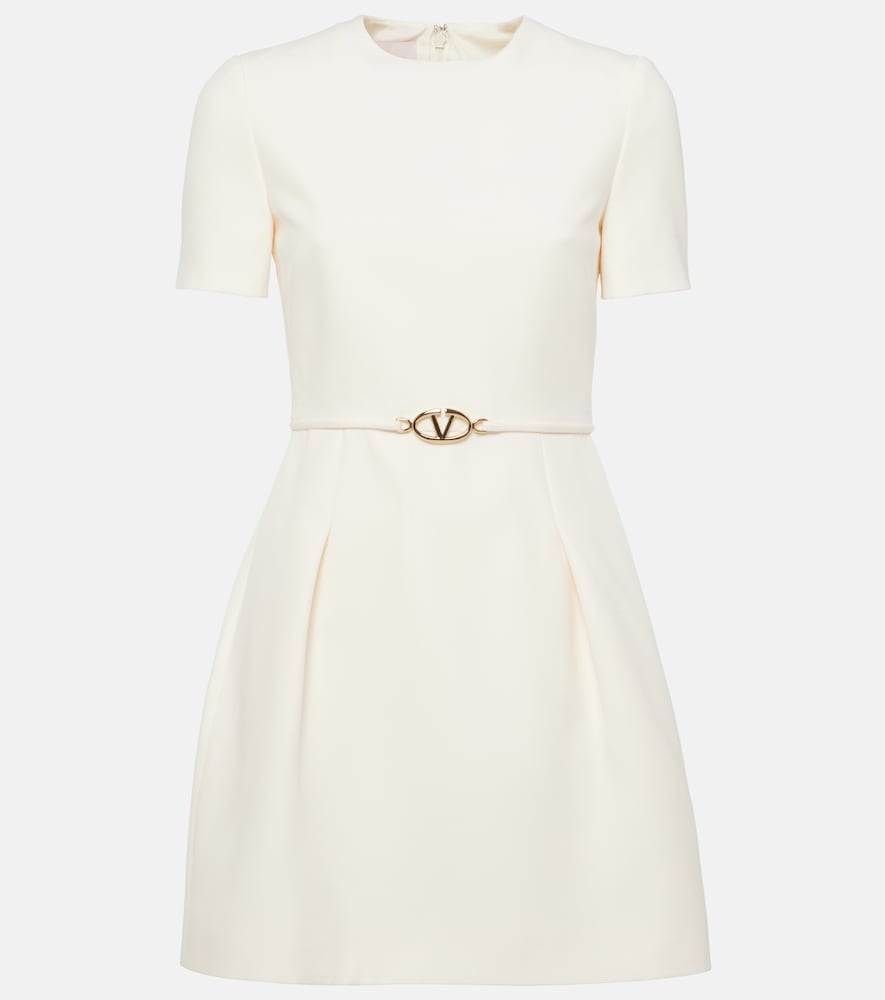 Valentino Women's White Crepe Couture Minidress UK Size 16 - Mytheresa