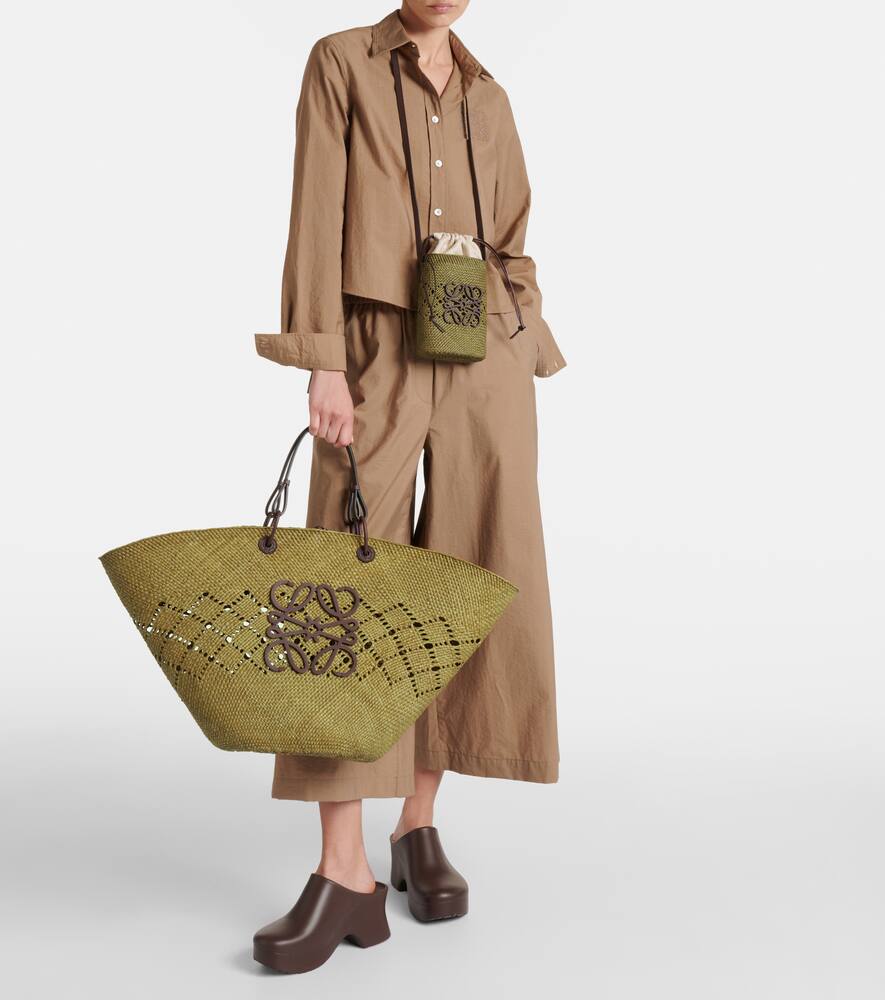Loewe Paula's Ibiza Anagram Large raffia basket bag