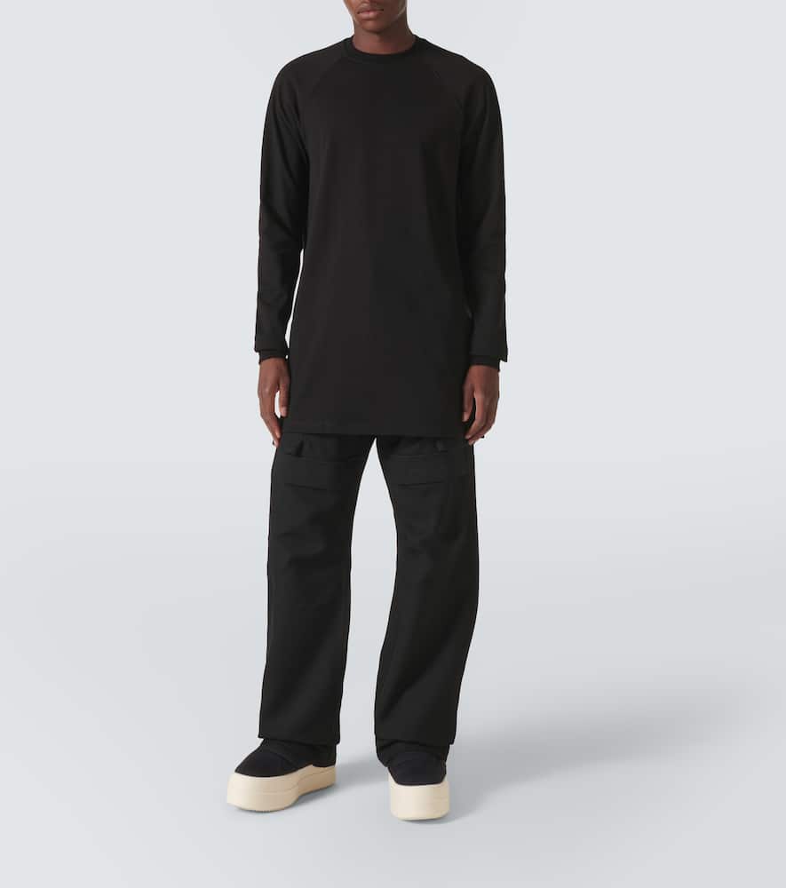 Rick Owens Drkshdw Mega Bumper Lunar Biker Boots In Black