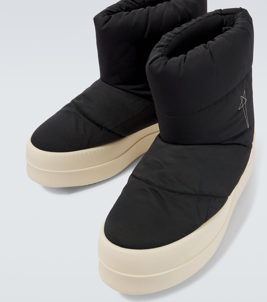 Rick Owens Drkshdw Mega Bumper Lunar Biker Boots In Black