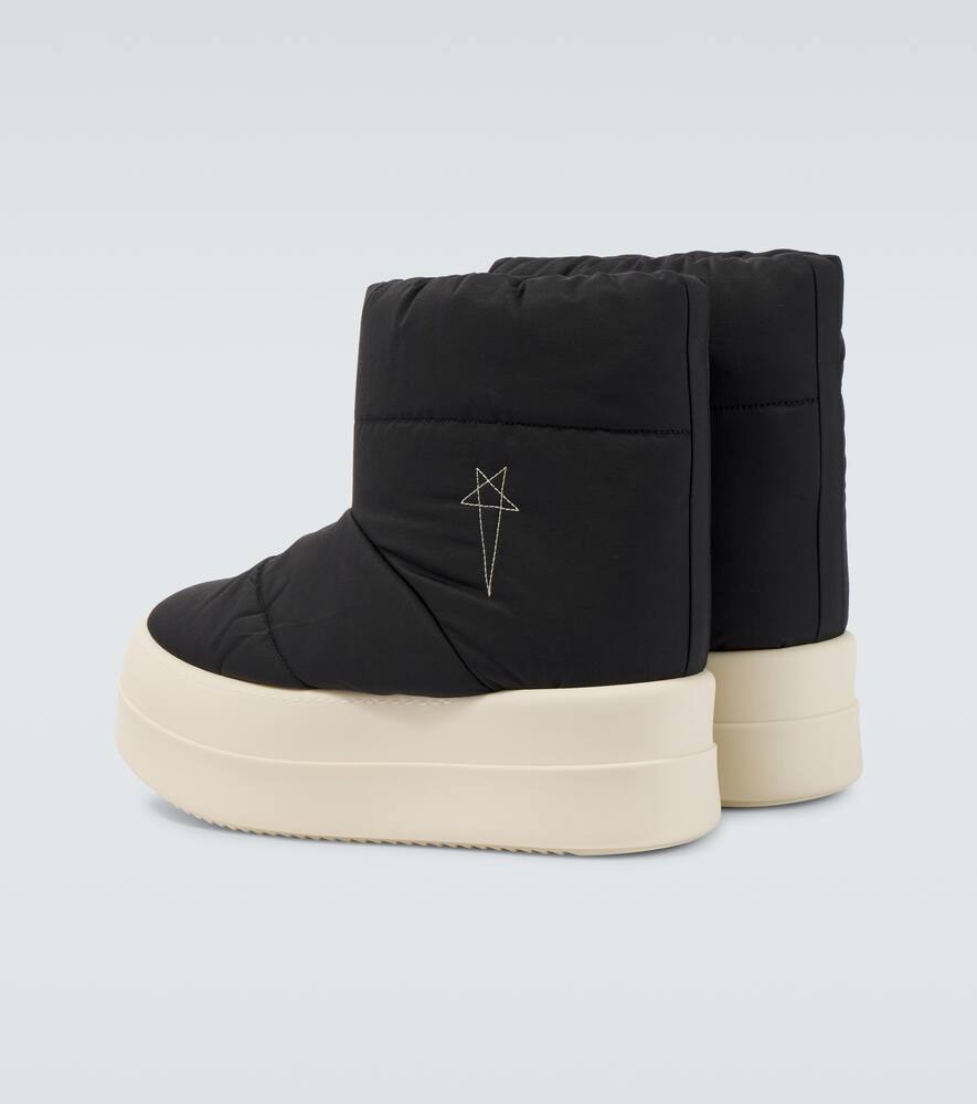 Rick Owens Drkshdw Mega Bumper Lunar Biker Boots In Black