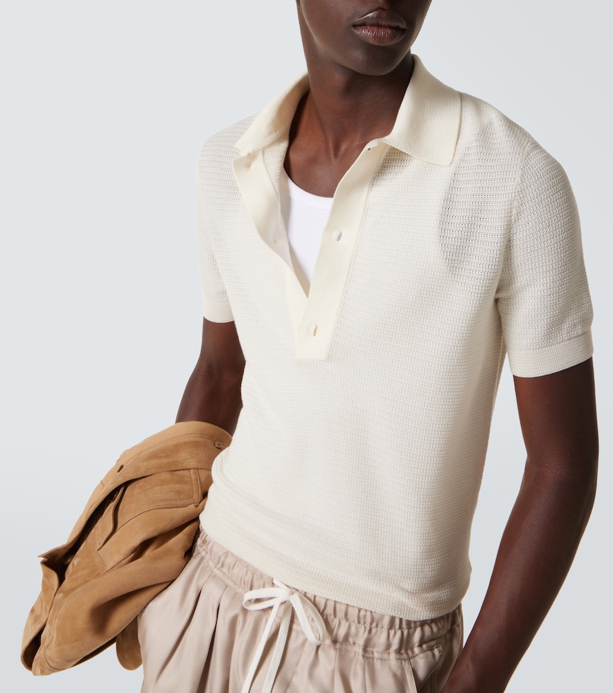  Tom Ford Tom Ford Polohemd Aus Baumwolle Und Seide 