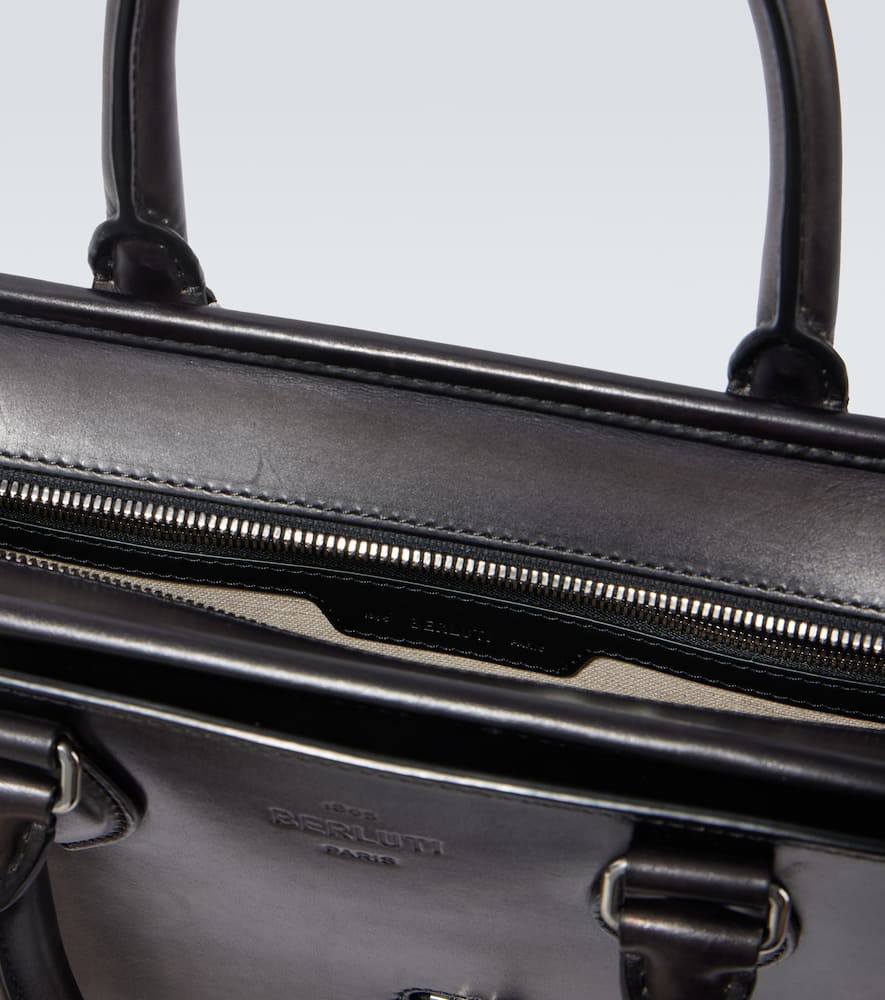 BERLUTI SCRITTO LEATHER BRIEFCASE