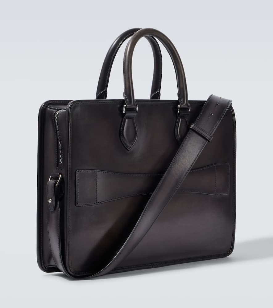 BERLUTI SCRITTO LEATHER BRIEFCASE