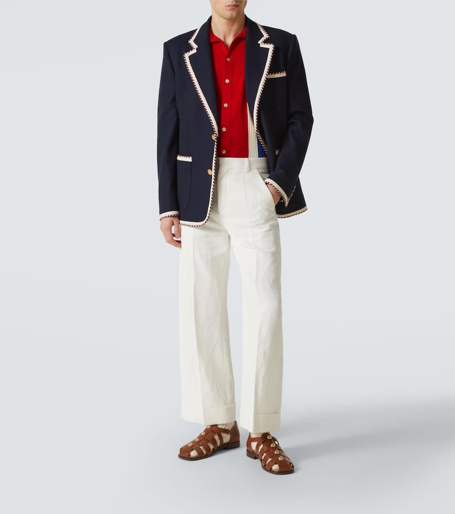 Valentino Garavani Valentino Studshield Fisherman Calfskin Sandal Tobacco In Brown