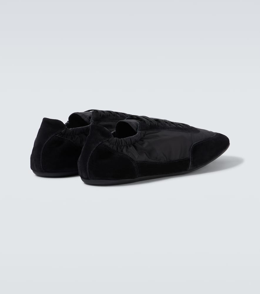Prada Collapse Re-nylon And Suede Sneaker Men In Schwarz