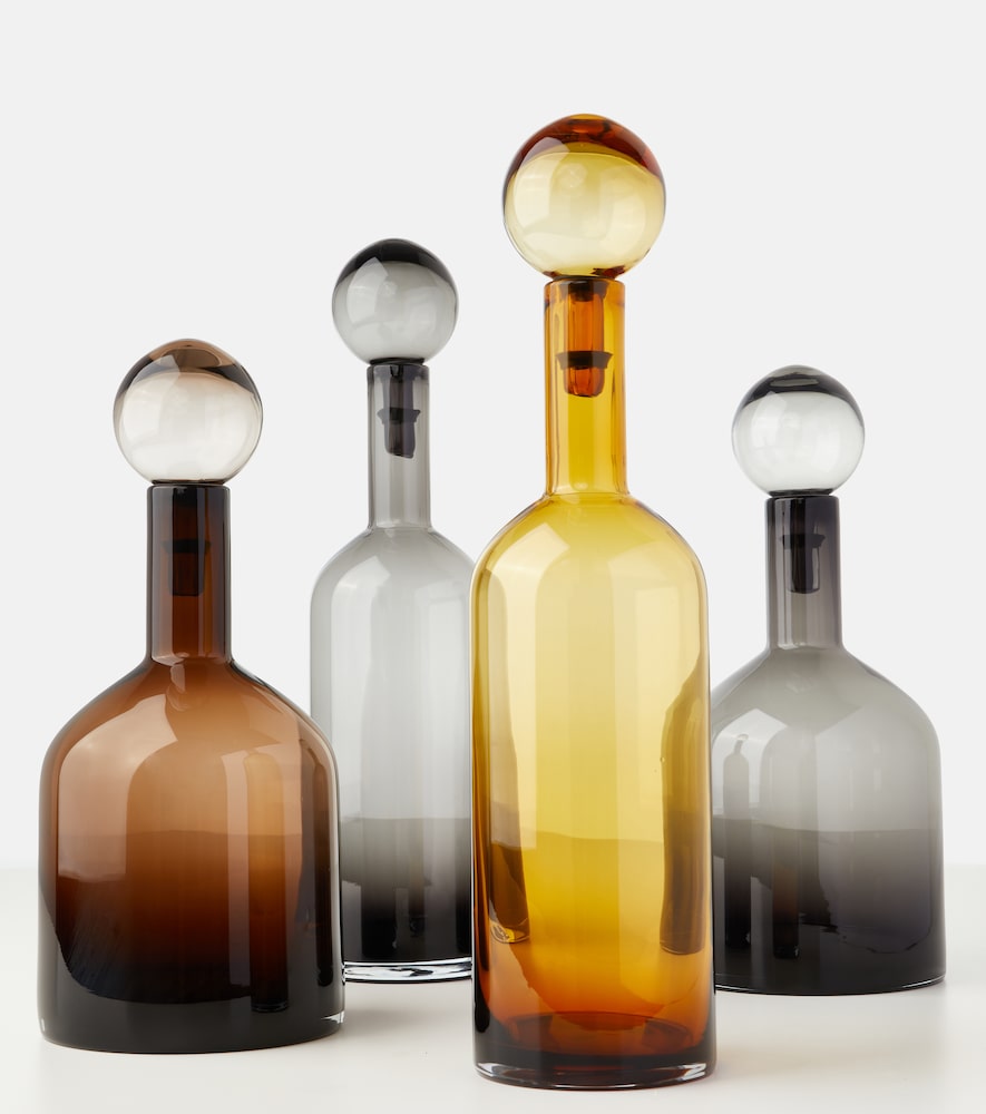  Polspotten Polspotten Bubbles And Bottles Large Set Of 4 Glass Bottles 