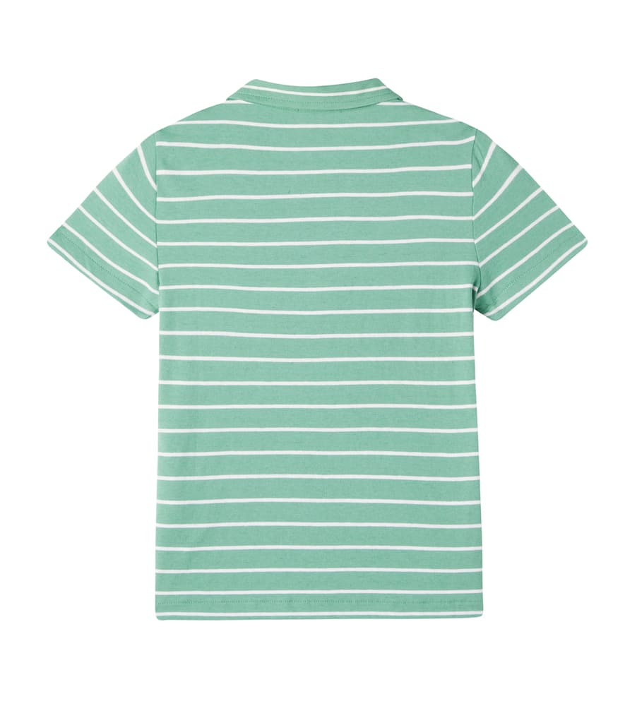 Polo Ralph Lauren Kids' Stripe Cotton & Linen Pocket Polo
