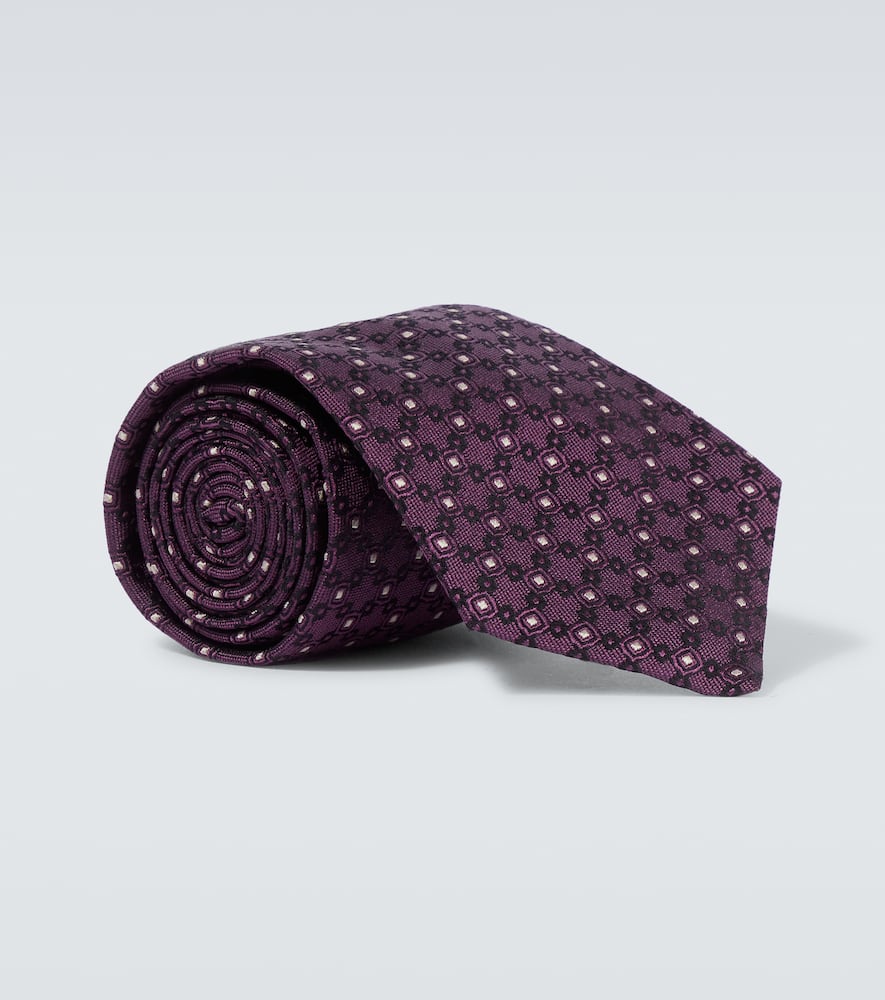 Silk jacquard tie