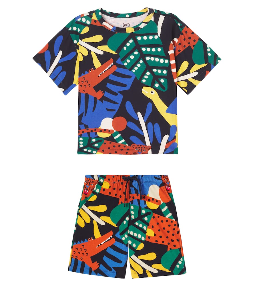 Fabula Fábula Printed Cotton T-shirt And Shorts Set In Multi