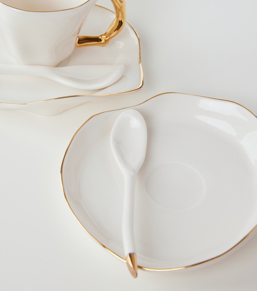  Seletti Seletti Set Meltdown De 2 Tazas De Expreso, Platillos Y Cucharas Por Jordanluca 