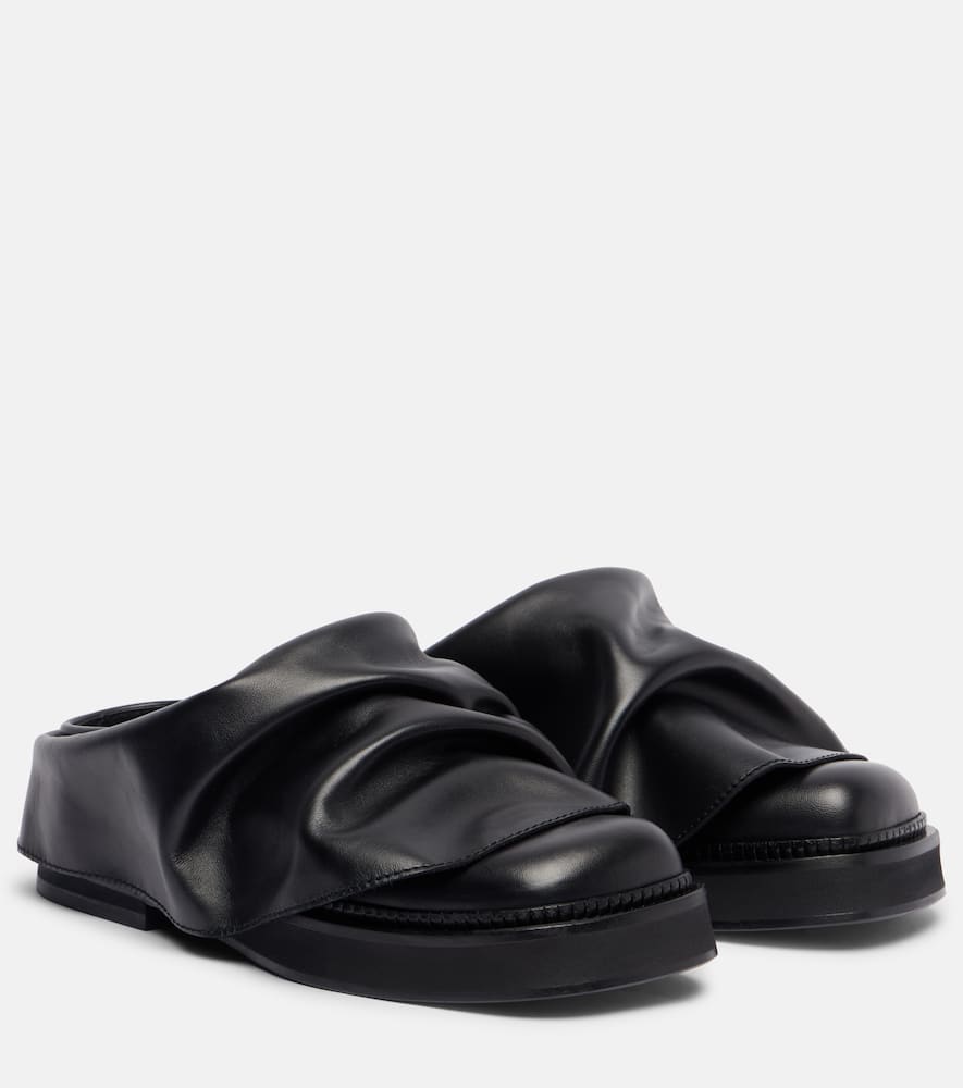 Mini Robin leather mules