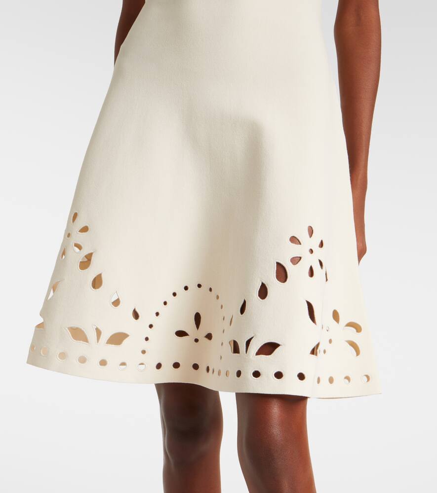 Ulla Johnson Fania Broderie Anglaise Minidress In Metallic