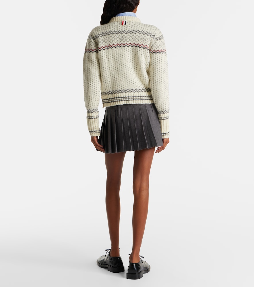  Thom Browne Thom Browne Cardigan Aus Wolle Und Mohair 