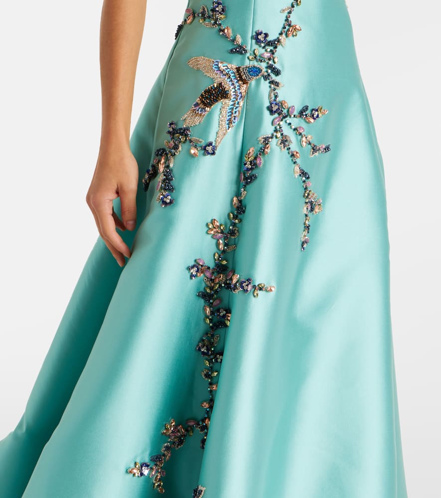 Costarellos Mavia Embellished Gown In Blue