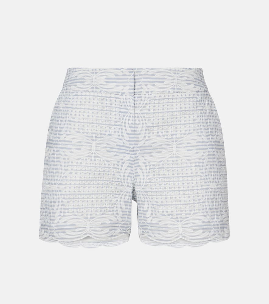 Allen high-rise cotton shorts