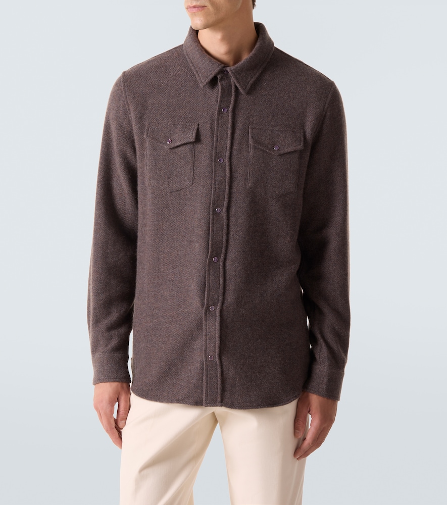  God's True Cashmere God's True Cashmere Hemd Aus Kaschmir Mit Amethyst 