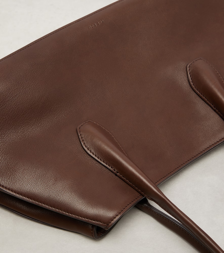 The Row Alger Medium Leather Shoulder Bag