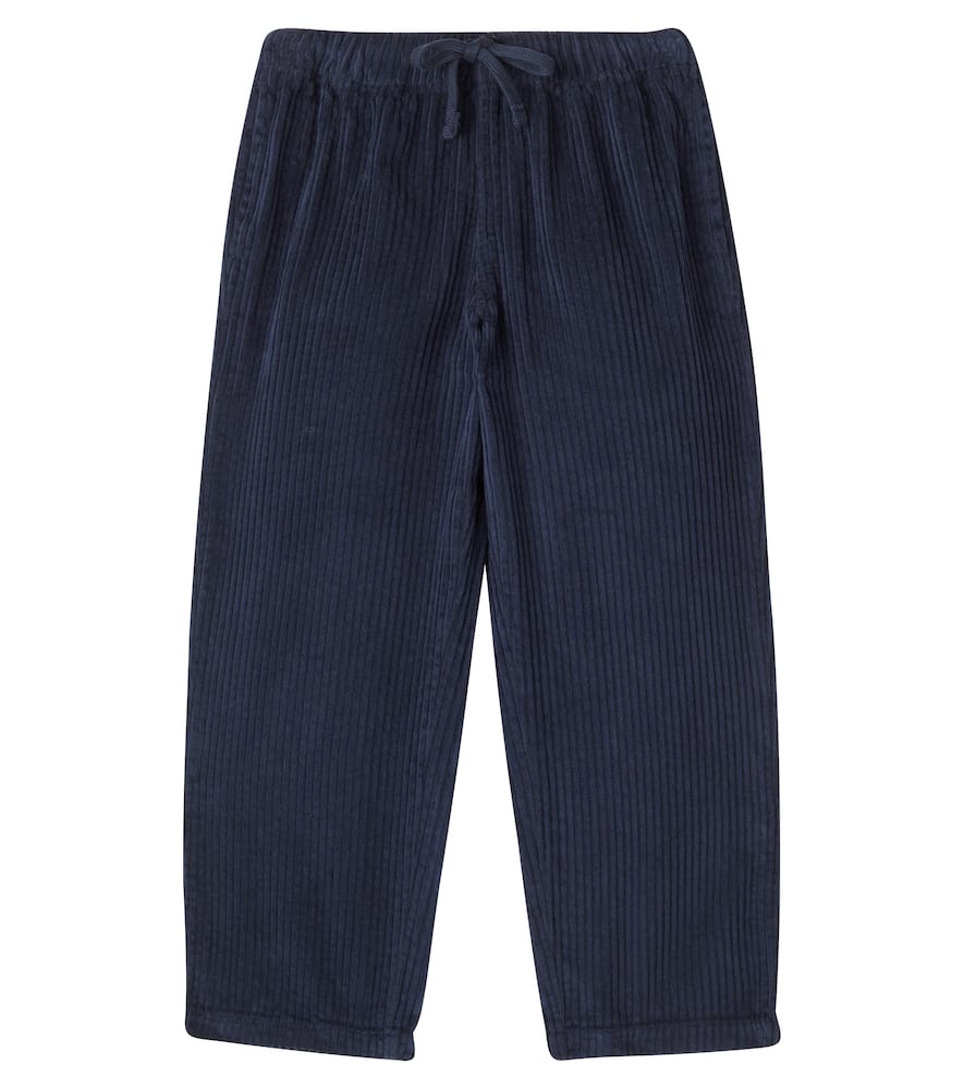 The New Society Nicol Cotton Corduroy Wide-leg Pants In Blue