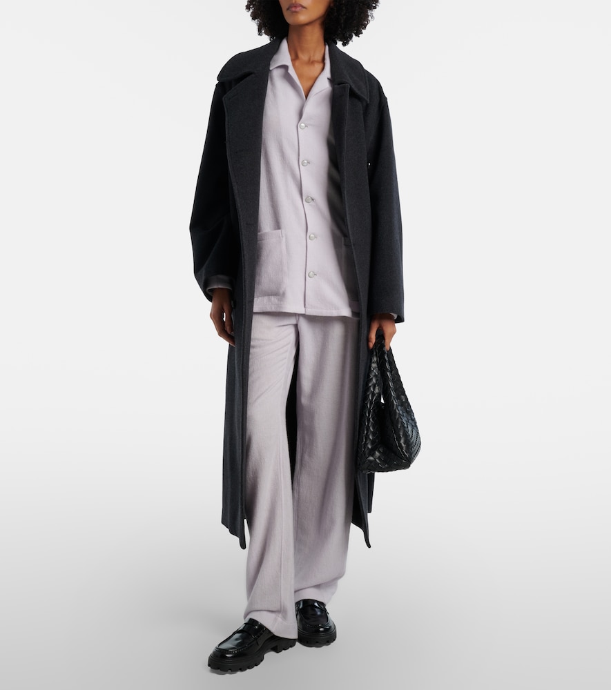 God's True Cashmere Affirmations cashmere pajama shirt with moonstone