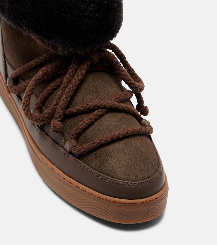 Inuikii Classic High Leather And Suede Snow Boots In Multi