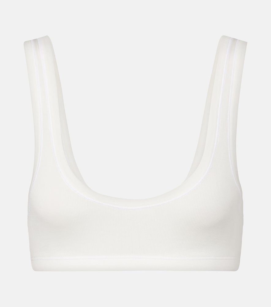 Calvin Klein Collection Lillian cotton-blend bralette