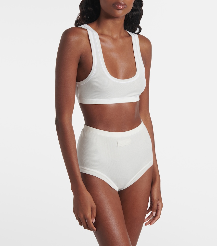  Calvin Klein Collection Calvin Klein Collection Bralette Lillian Aus Einem Baumwollgemisch 