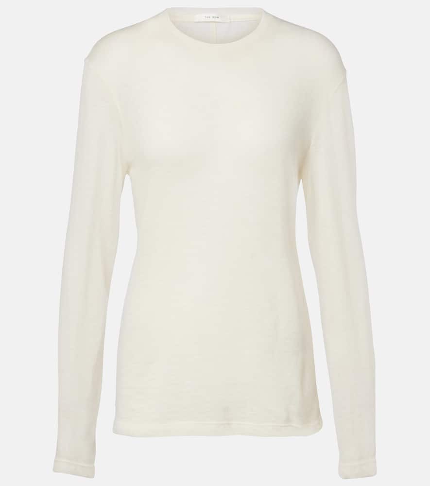 The Row Amia Cashmere Sweater In Neutral