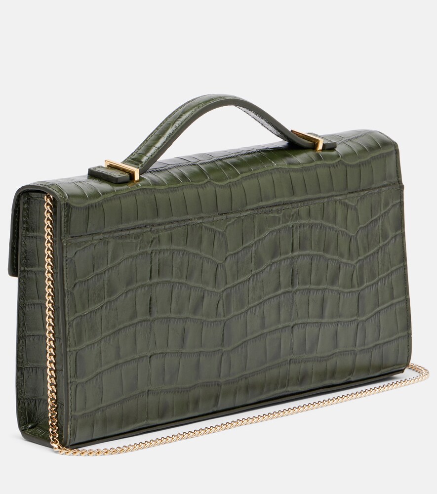  Demellier Demellier Vancouver Croc-effect Leather Clutch 