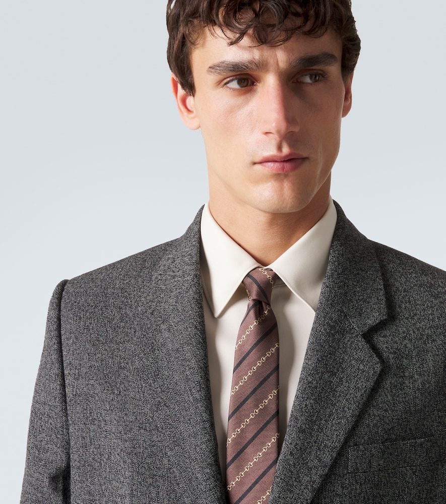  Gucci Gucci Krawatte Horsebit Aus Seiden-jacquard 