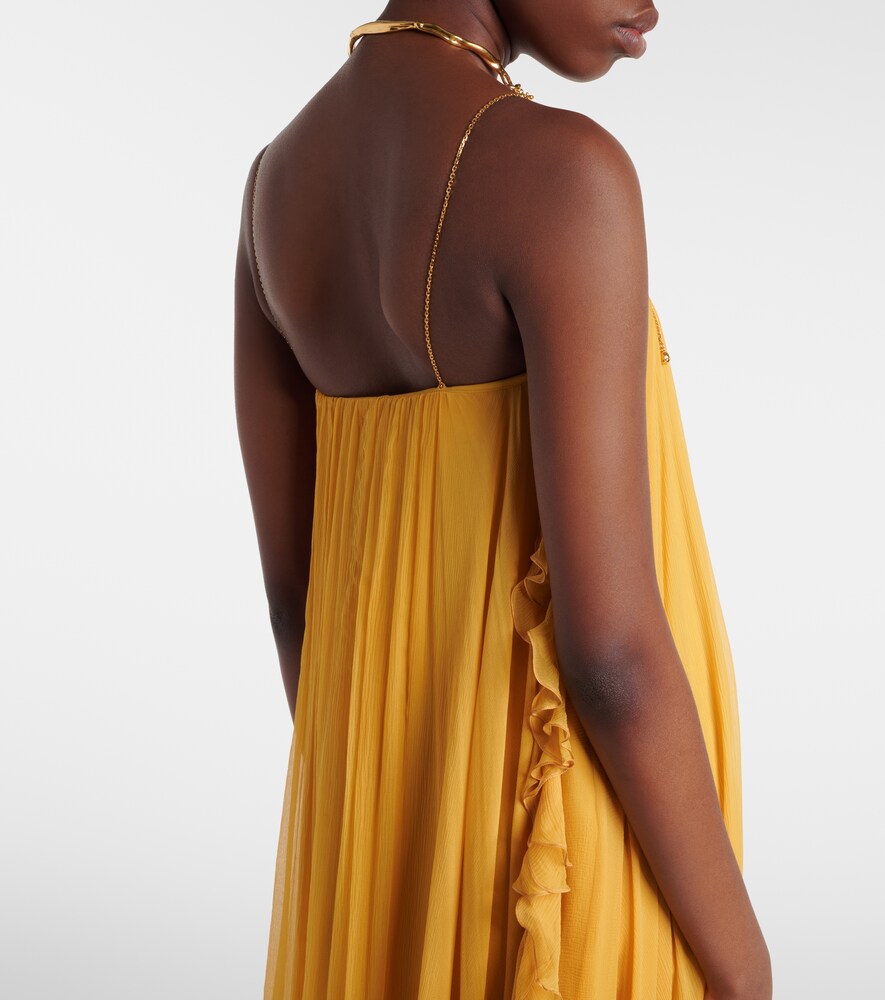Chloé Ruffled Silk Muslin Gown