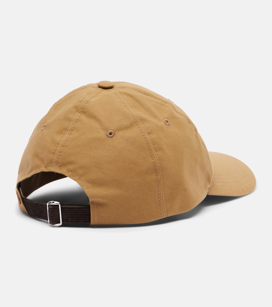 Jw Anderson Embroidered Cotton Baseball Cap In Sand