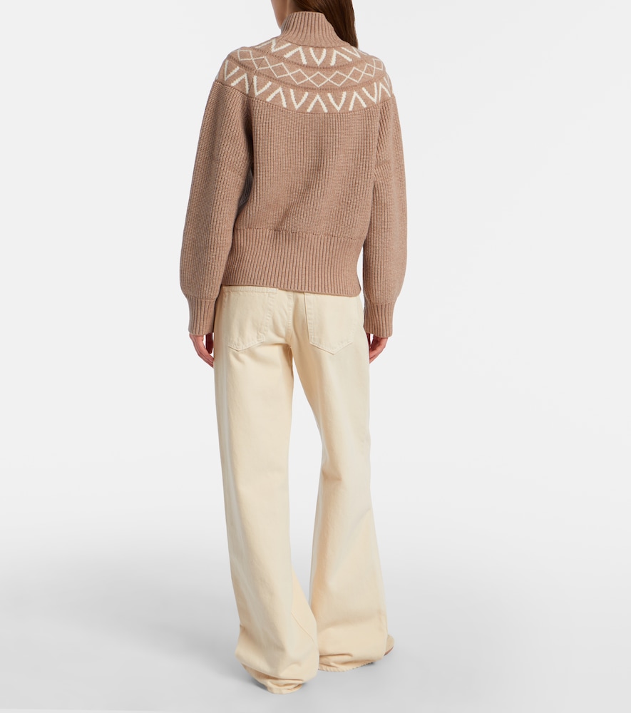 Marcie Ribbed-Knit Turtleneck Sweater