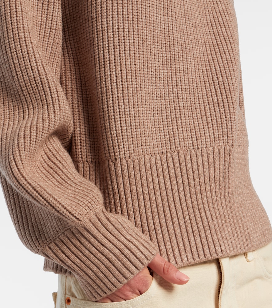 Marcie Ribbed-Knit Turtleneck Sweater
