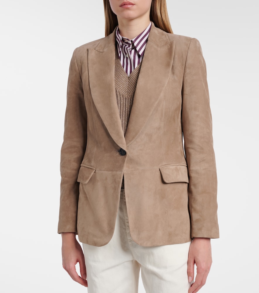  Brunello Cucinelli Brunello Cucinelli Blazer In Suede 