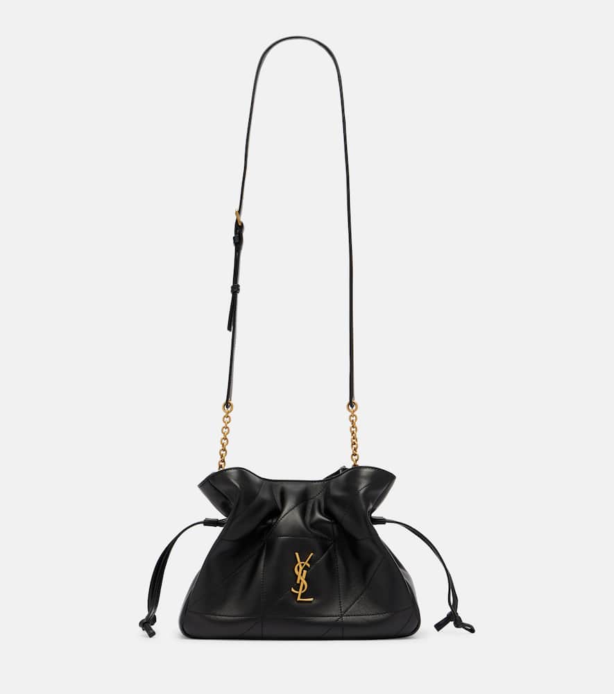 Saint Laurent Jamie Small Leather Shoulder Bag In Black