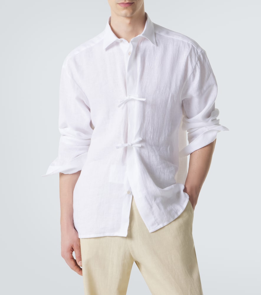  Kiton Kiton Hemd Dorian Aus Leinen 
