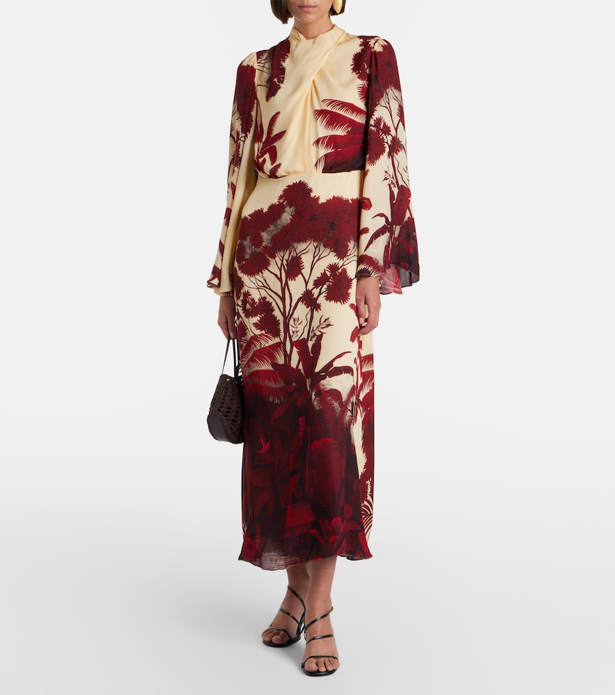 Johanna Ortiz Printed silk maxi dress