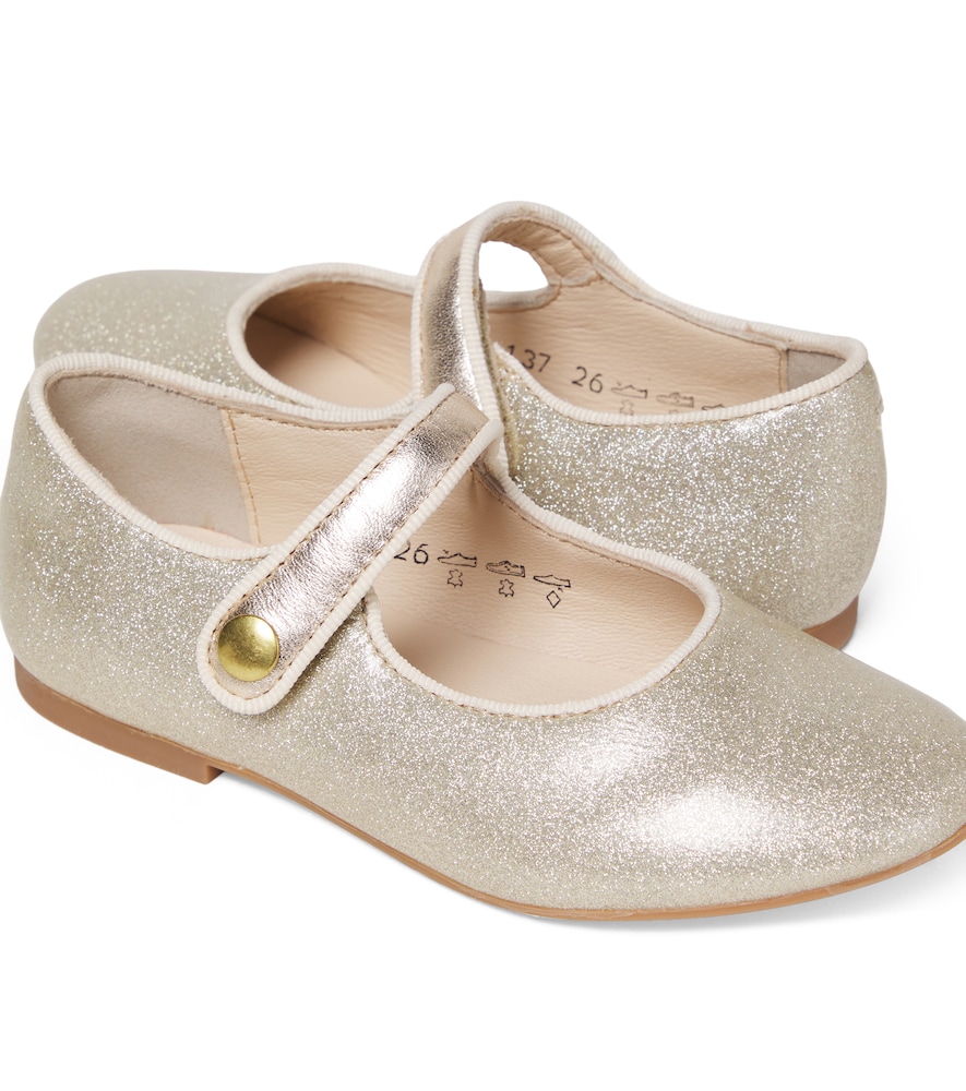  Pom D'api Pom D'api Daisy Baby Leather Mary Jane Flats 