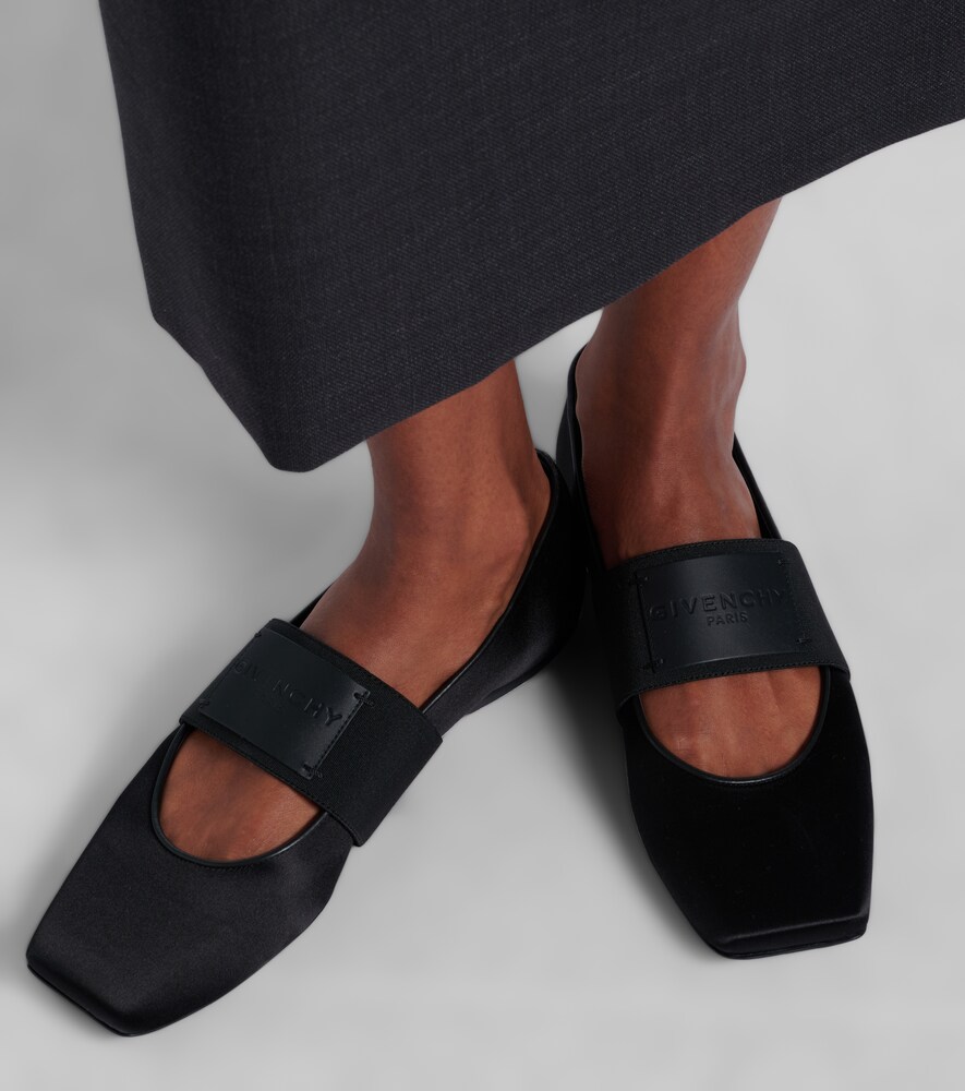 Givenchy Sliced Square satin ballet flats